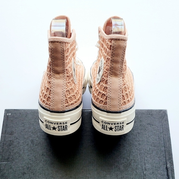 Converse CTAS Lift Hi Vachetta Beige Egret Black Women's 5 - Picture 5 of 7